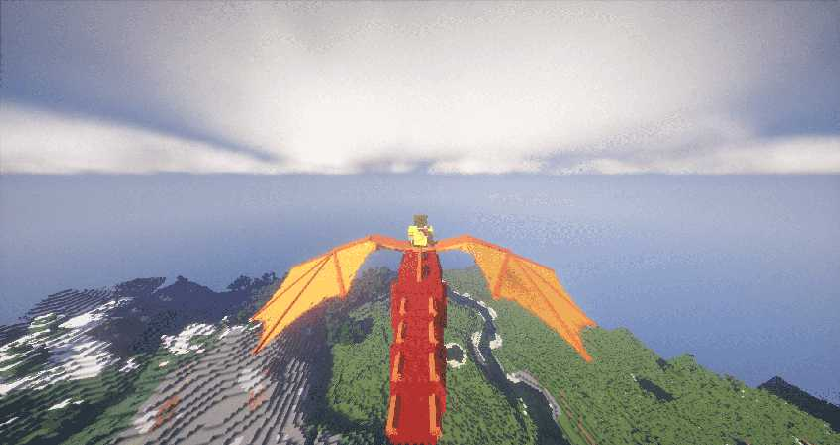 Скриншот мода Dragon Mounts №3