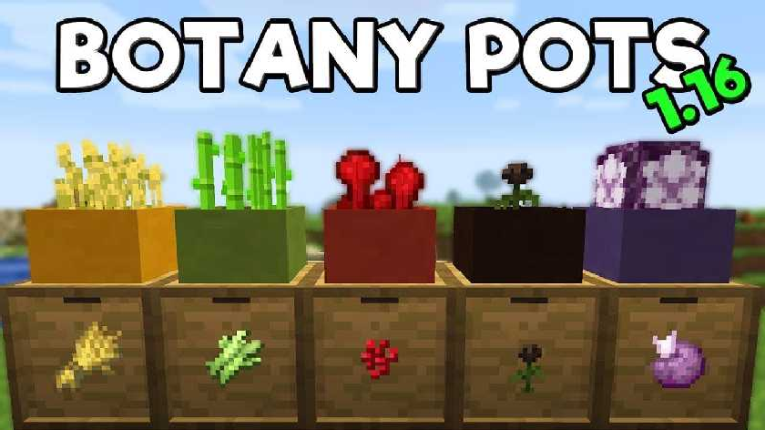 Скачать мод Майнкрафт Botany Pots
